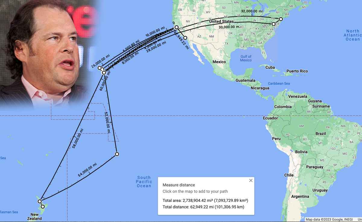 Marc Benioff: 63k Miles in 60 Days